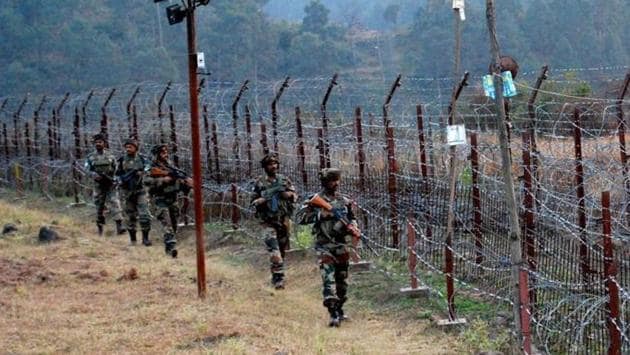 Indian Army Soldiers stand guard near the Line of Control in Poonch.(PTI File Photo)