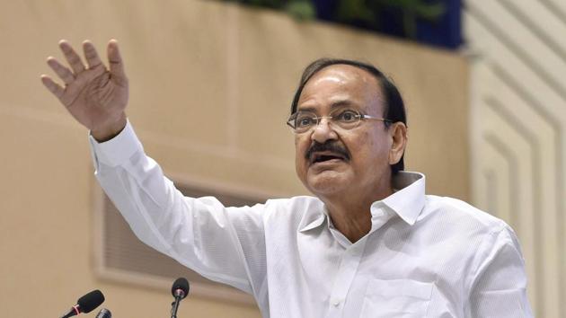 File photo of Vice President Venkaiah Naidu addressing the gathering at a function in New Delhi. In Mohali, Naidu touched upon the issues of intolerance and language. (PTI) File photo of Vice President Venkaiah Naidu addressing the gathering at a function in New Delhi. In Mohali, Naidu touched upon the issues of intolerance and language. (PTI)
