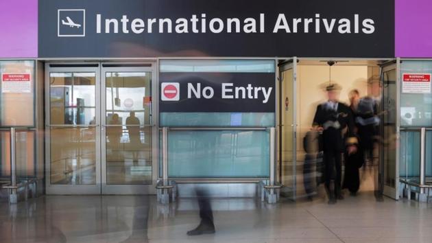 An Iceland Air flight crew arrives on the day that US President Donald Trump's limited travel ban, approved by the US Supreme Court, came into effect, at Logan Airport in Boston, Massachusetts, U.S., June 29, 2017. (Reuters File) An Iceland Air flight crew arrives on the day that US President Donald Trump's limited travel ban, approved by the US Supreme Court, came into effect, at Logan Airport in Boston, Massachusetts, U.S., June 29, 2017. (Reuters File)