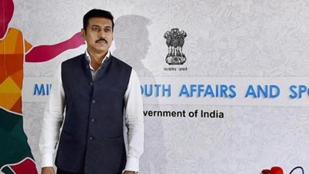 Rajyavardhan Singh Rathore took charge as Minister of State for Youth Affairs and Sports (Independent Charge) earlier this month. (PTI) Rajyavardhan Singh Rathore took charge as Minister of State for Youth Affairs and Sports (Independent Charge) earlier this month. (PTI)