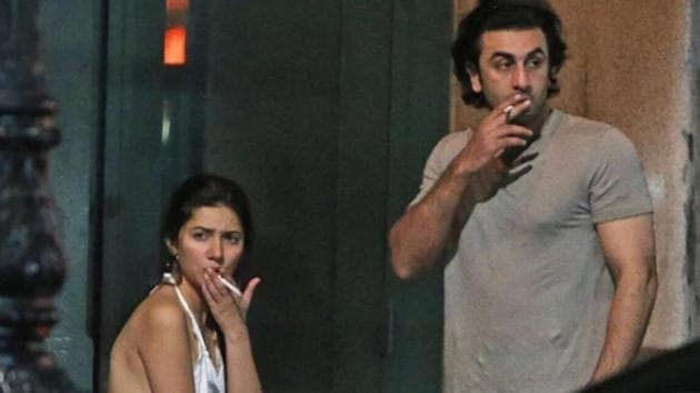 Ranbir Kapoor and Mahira Khan’s viral photos are from July.(Twitter)