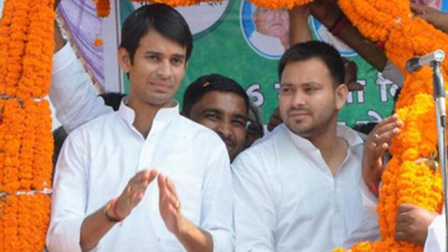 Brothers Tej Pratap Yadav and Tejashwi Prasad Yadav, sons of RJD chief Lalu Prasad. (PTI file photo) Brothers Tej Pratap Yadav and Tejashwi Prasad Yadav, sons of RJD chief Lalu Prasad. (PTI file photo)