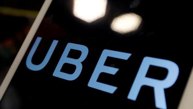 The logo of Uber is seen on an iPad, during a news conference to announce Uber resumes ride-hailing service, in Taipei, Taiwan.(Reuters)