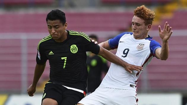 Mexico’s Jairo Torres (L) and USA’s Josh Sargent will look to impress at the FIFA U-17 World Cup. (AFP/Getty Images) Mexico’s Jairo Torres (L) and USA’s Josh Sargent will look to impress at the FIFA U-17 World Cup. (AFP/Getty Images)