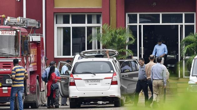 The Central Bureau of Investigation on Saturday began investigation into the murder of an 8-year-old student at the Ryan International School.(Sanjeev Verma/HT PHOTO)