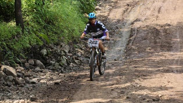 Pranita Soman won four gold medals at the 14th MTB National Championship in Pune.(HT PHOTO)