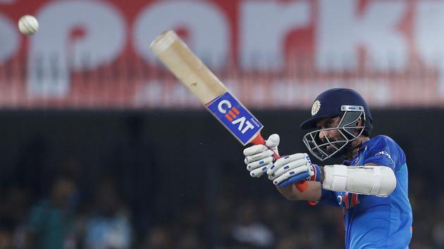 India's Ajinkya Rahane plays a shot during his 50-run knock. (REUTERS) India's Ajinkya Rahane plays a shot during his 50-run knock. (REUTERS)