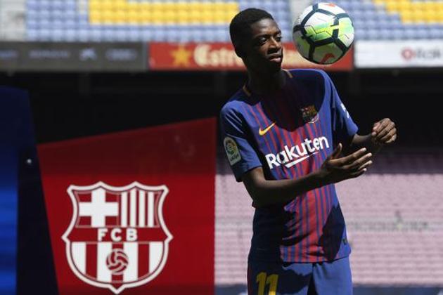 Ousmane Dembele was signed from Borussia Dortmund in August for a then club record fee of 147 million euros. (AFP) Ousmane Dembele was signed from Borussia Dortmund in August for a then club record fee of 147 million euros. (AFP)