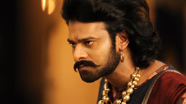 Prabhas in a still from Baahubali.