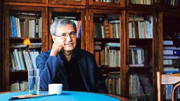 Orhan Pamuk at his home in Istanbul.(Ozan Kose/AFP)