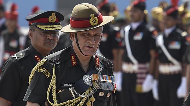 Army chief Bipin Rawat. (HT File) Army chief Bipin Rawat. (HT File)