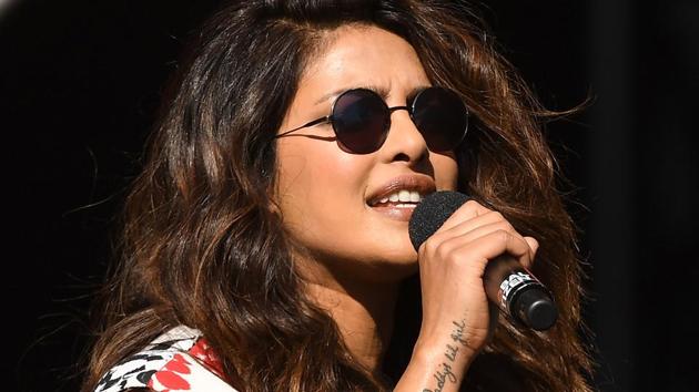 Priyanka Chopra speaks onstage during the 2017 Global Citizen Festival in Central Park to End Extreme Poverty by 2030 at Central Park on September 23. (AFP) Priyanka Chopra speaks onstage during the 2017 Global Citizen Festival in Central Park to End Extreme Poverty by 2030 at Central Park on September 23. (AFP)