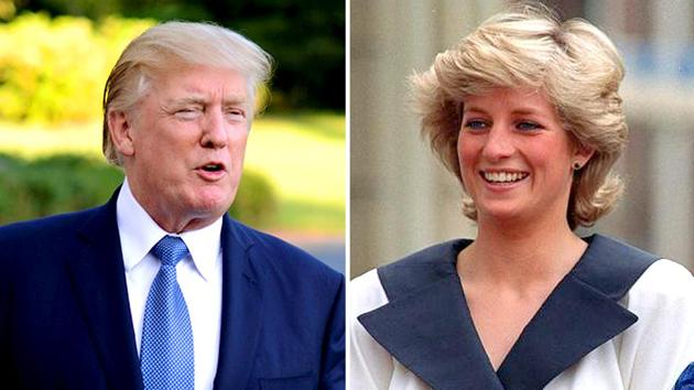 Combination image of Donald Trump and Princess Diana.(Agencies)