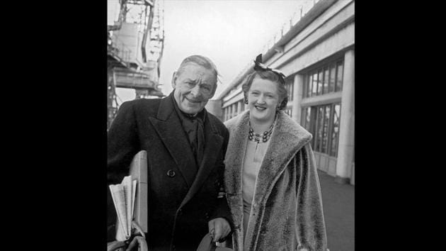 In Southampton, much later in life, with his second wife Valerie, March 21, 1961. (Evening Standard / Hulton Archive / Getty Images) In Southampton, much later in life, with his second wife Valerie, March 21, 1961. (Evening Standard / Hulton Archive / Getty Images)