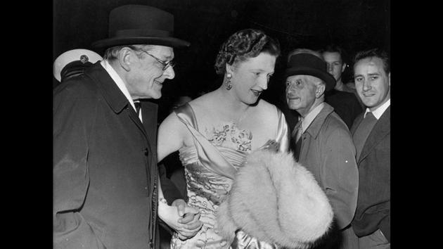On the opening night of his play in Britain, ‘The Elder Statesman’, September 1958. (Evening Standard / Hulton Archive / Getty Images) On the opening night of his play in Britain, ‘The Elder Statesman’, September 1958. (Evening Standard / Hulton Archive / Getty Images)