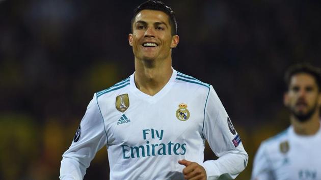 Cristiano Ronaldo’s brace guided Real Madrid to a 3-1 Champions League win at Borussia Dortmund.(Twitter/ Squawka Football‏)