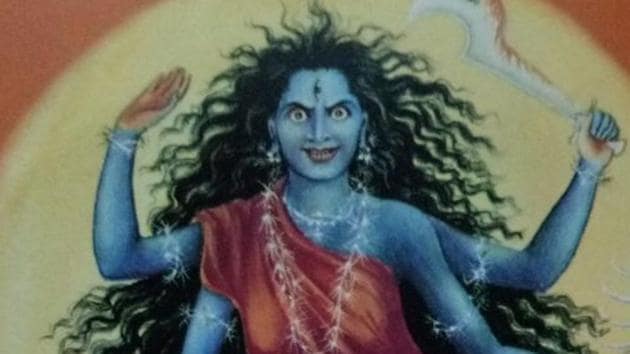 Goddess Kaalratri is also known as Kaali Maa, because of her dark complexion.