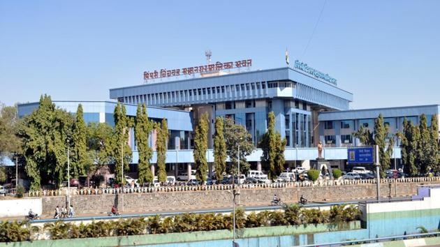 Main building of Pimpri Chinchwad Municipal Corporation (PCMC).(HT PHOTO)