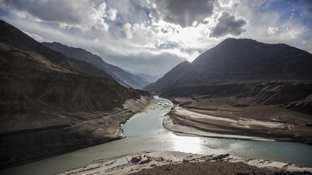 Seen here is the confluence of the Indus river (L) and the Zanskar river (R) at Sangam near Leh in Ladakh, India. Ladakh, nestled between the Kunlun mountain range in the north and the main Great Himalayas to the south, was once an ancient Buddhist Kingdom and for over half a century now, a strategic military outpost for India. (Daniel Berehulak / Getty Images) Seen here is the confluence of the Indus river (L) and the Zanskar river (R) at Sangam near Leh in Ladakh, India. Ladakh, nestled between the Kunlun mountain range in the north and the main Great Himalayas to the south, was once an ancient Buddhist Kingdom and for over half a century now, a strategic military outpost for India. (Daniel Berehulak / Getty Images)