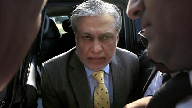 Pakistan finance minister Ishaq Dar arrives to appear in an accountability court in Islamabad, Pakistan, Wednesday, Sept. 27, 2017. (AP) Pakistan finance minister Ishaq Dar arrives to appear in an accountability court in Islamabad, Pakistan, Wednesday, Sept. 27, 2017. (AP)