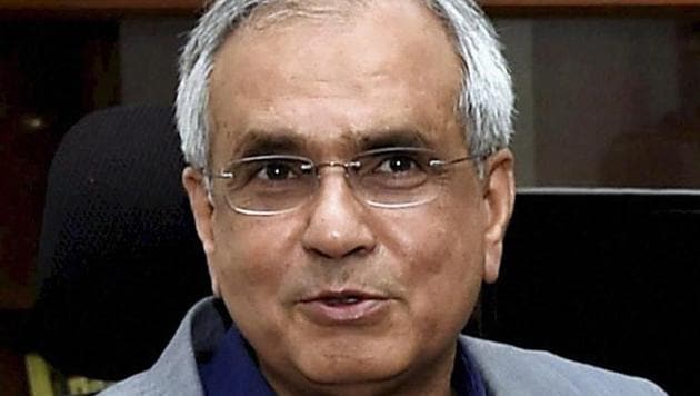 Niti Aayog's new vice chairman Rajiv Kumar addresses a press conference after assuming the office, in New Delhi. (PTI File Photo) Niti Aayog's new vice chairman Rajiv Kumar addresses a press conference after assuming the office, in New Delhi. (PTI File Photo)