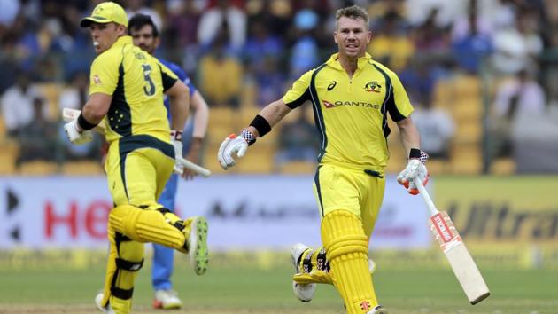 Aaron Finch and David Warner (R) were involved in a brilliant 231-run partnership. (AP) Aaron Finch and David Warner (R) were involved in a brilliant 231-run partnership. (AP)
