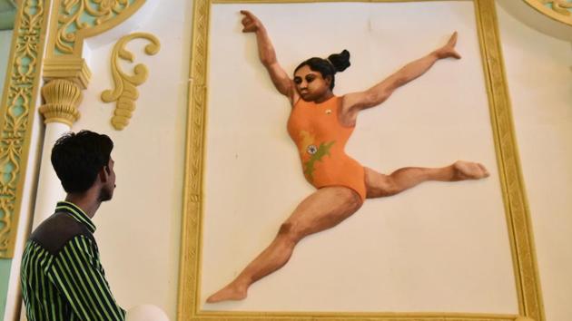 In their 51st year now, the Kali Bari of Safdarjang Enclave, New Delhi has adopted women’s empowerment as their central theme, in which cricketers, athletes and murals of women icons have been showcased. (Burhaan Kinu / HT Photo)