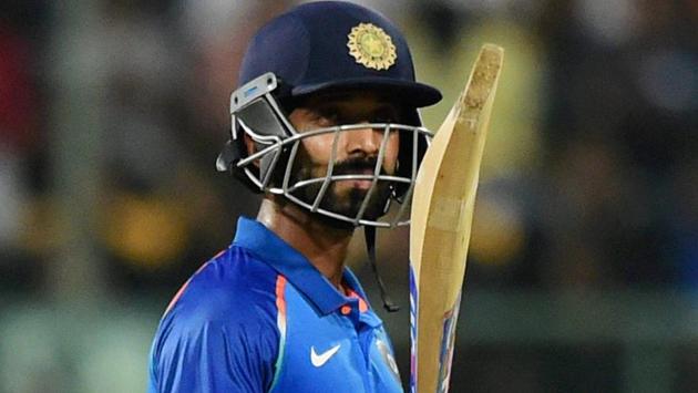 India's Ajinkya Rahane celebrates his fifty against Australia. (PTI) India's Ajinkya Rahane celebrates his fifty against Australia. (PTI)