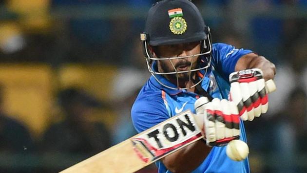 Kedar Jadhav (67 off 69) played well, but it was not enough to clinch the game for India. (PTI) Kedar Jadhav (67 off 69) played well, but it was not enough to clinch the game for India. (PTI)