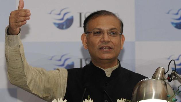 Union minister Jayant Sinha at an event in Mohali. (Keshav Singh/HT Photo) Union minister Jayant Sinha at an event in Mohali. (Keshav Singh/HT Photo)