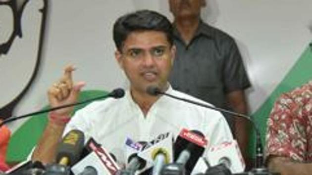 Sachin Pilot was in Ajmer to lead a cycle rally to protest against rising prices of petrol and diesel. (HT File Photo) Sachin Pilot was in Ajmer to lead a cycle rally to protest against rising prices of petrol and diesel. (HT File Photo)
