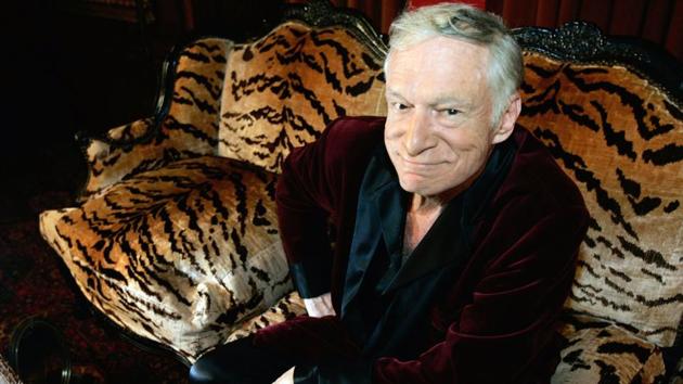 Hefner founded Playboy magazine in 1953, whose inaugural centerfold featured a nude Marilyn Monroe, using a $600 loan against his furniture and investments from family members to launch the magazine with a total of $8,000. The magazine became recognizable worldwide for its voluptuous covergirls and its emblematic rabbit logo which became a sensation not long after hitting newsstands. (Hector Mata / AFP) Hefner founded Playboy magazine in 1953, whose inaugural centerfold featured a nude Marilyn Monroe, using a $600 loan against his furniture and investments from family members to launch the magazine with a total of $8,000. The magazine became recognizable worldwide for its voluptuous covergirls and its emblematic rabbit logo which became a sensation not long after hitting newsstands. (Hector Mata / AFP)