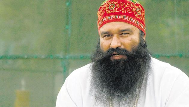 According to ED sources, the amount spent on dera chief Gurmeet Ram Rahim’s films will be probed.(HT File)
