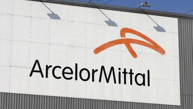 The logo of steel factory ArcelorMittal is pictured in Seraing near the Belgian city of Liege, March 10, 2016.(Reuters File Photo)