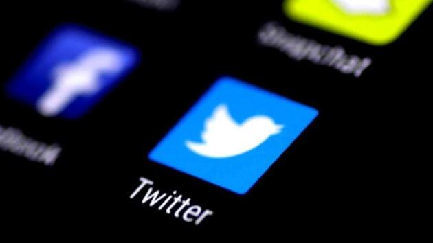 The Twitter application is seen on a phone screen August 3, 2017.(Reuters)