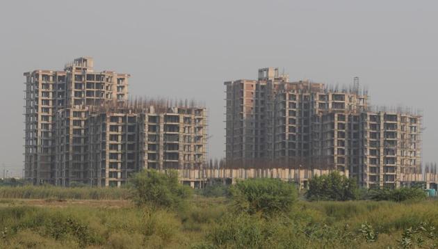 Unitech buildings, in Noida, India. (HT File Photo)