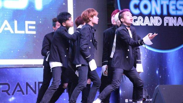 Immortals Army performs during K-pop India Contest in New Delhi on July 29, 2017.(Korean Cultural Centre India)