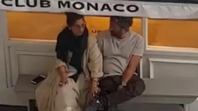 A video of former flames Dimple and Sunny Deol spelt tidings not only of the sweet kind but also tweet kind. (Twitter/video grab) A video of former flames Dimple and Sunny Deol spelt tidings not only of the sweet kind but also tweet kind. (Twitter/video grab)