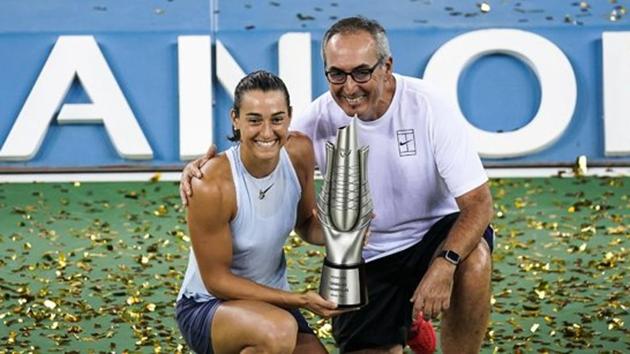 Caroline Garcia defeated Ashleigh Barty 6-7 (3-7), 7-6 (7-4), 6-2 to claim her first Wuhan Open title. (Twitter/WTA) Caroline Garcia defeated Ashleigh Barty 6-7 (3-7), 7-6 (7-4), 6-2 to claim her first Wuhan Open title. (Twitter/WTA)