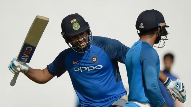 Rohit has scored 171 runs, with two fifties, in the four ODIs so far. (AFP) Rohit has scored 171 runs, with two fifties, in the four ODIs so far. (AFP)