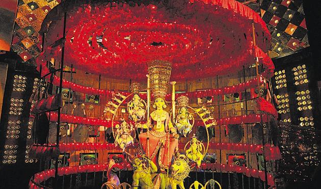 Durga Puja is the festival of about excess not austerity (Samir Jana/HT PHOTO) Durga Puja is the festival of about excess not austerity (Samir Jana/HT PHOTO)