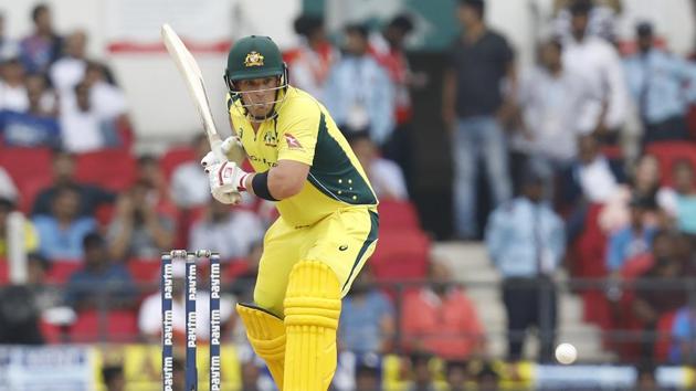 Aaron Finch supported Warner and the duo stitched together a fifty plus stand. (BCCI )