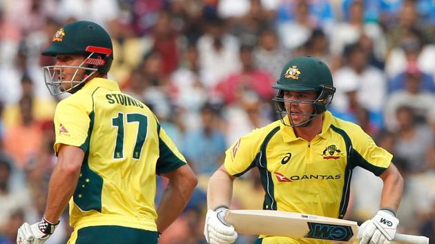Travis Head and Marcus Stoinis steadied Australia’s ship with a 87-run stand.  (BCCI ) 