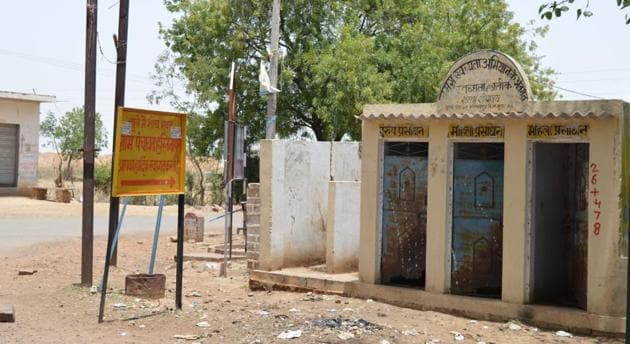 Hastinapur village, 35 km from Gwalior under Morar block, declared as open defecation free.(HT File Photo)