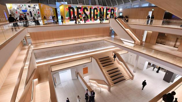 A general view shows the atrium of the new Design Museum in Kensington, London. (AFP) A general view shows the atrium of the new Design Museum in Kensington, London. (AFP)