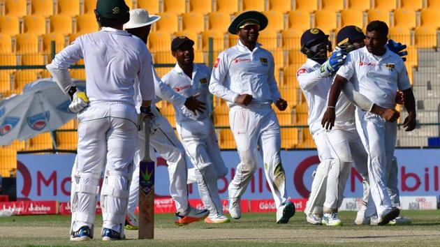 Sri Lankan cricket team defeated Pakistan cricket in the first Test (AFP) Sri Lankan cricket team defeated Pakistan cricket in the first Test (AFP)