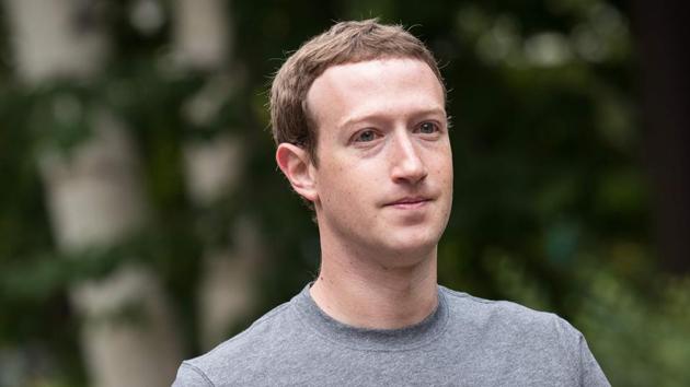This file photo taken on July 13, 2017 shows Mark Zuckerberg, chief executive officer and founder of Facebook Inc., attending the fourth day of the annual Allen & Company Sun Valley Conference in Sun Valley, Idaho. (AFP) This file photo taken on July 13, 2017 shows Mark Zuckerberg, chief executive officer and founder of Facebook Inc., attending the fourth day of the annual Allen & Company Sun Valley Conference in Sun Valley, Idaho. (AFP)