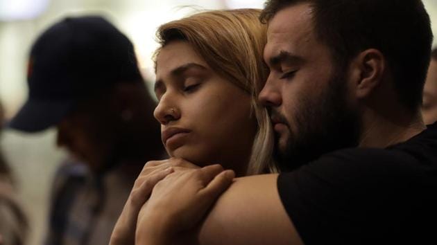 The attack was the worst mass shooting in U.S. history. Previously, the mass shooting at a gay nightclub in Orlando, Florida had the highest number of fatalities with 49 people killed. (Gregory Bull / AP)