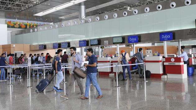 A file photo of the Chandigarh international airport (HT Photo)