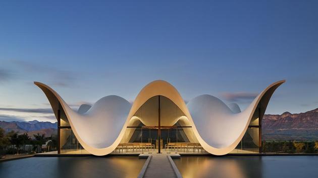 Adam Letch Project: A recently completed chapel built on Bosjes farm in Ceres, Cape Town by Steyn Studio.(AFP)